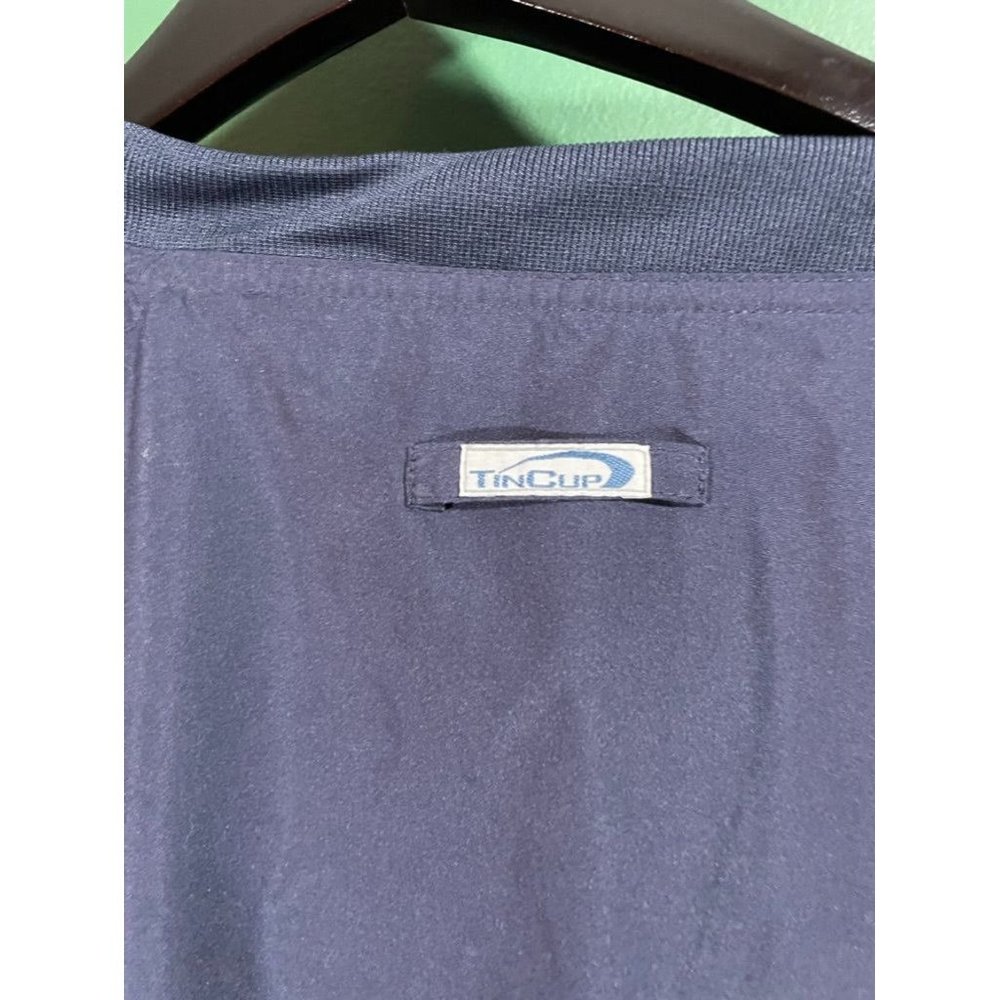 Tin Cup - Men's Blue V-Neck Long Sleeve Golf Windbreaker - Size XL - Picture 5 of 6